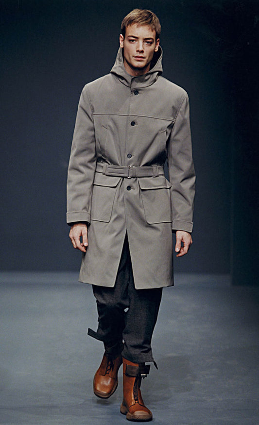 Prada FW1999 heavy nylon long coat