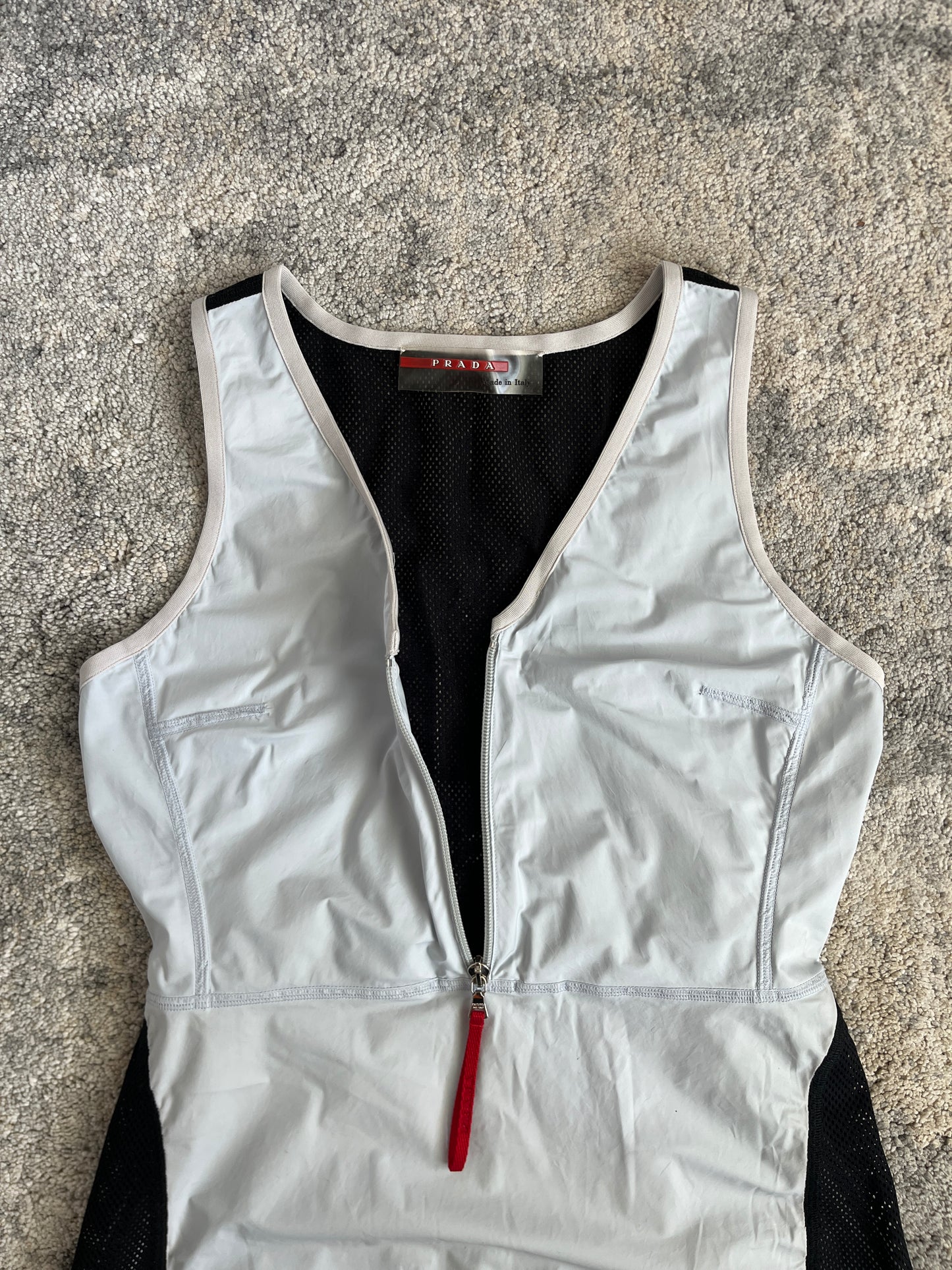 Prada 1999 nylon & mesh dress