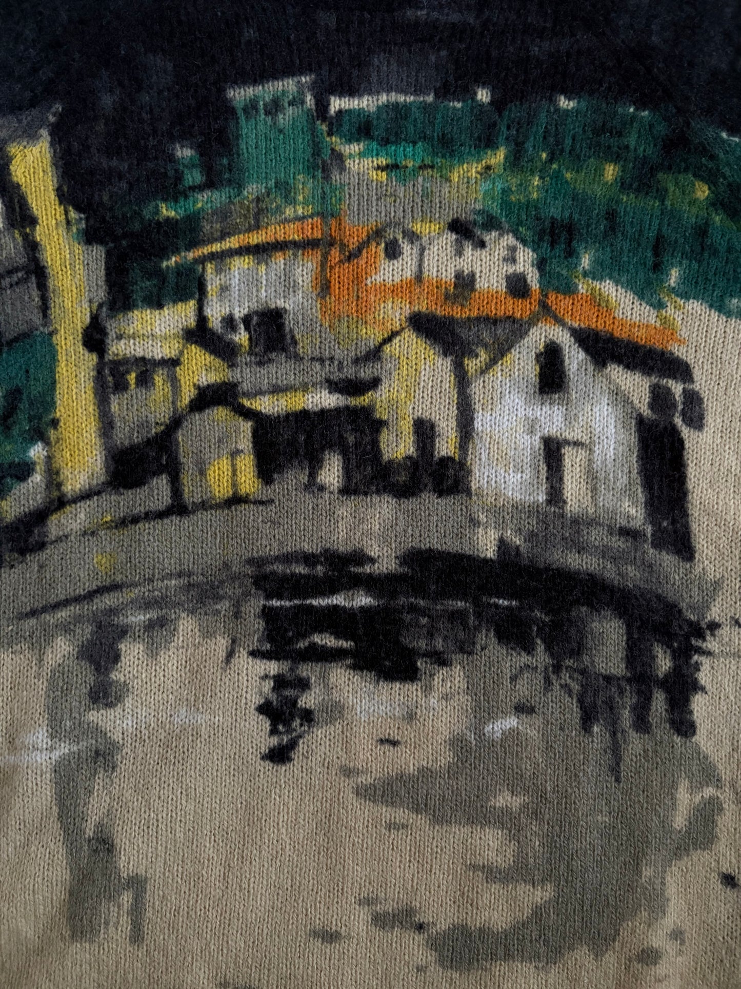 Prada FW2017 wool landscape sweater