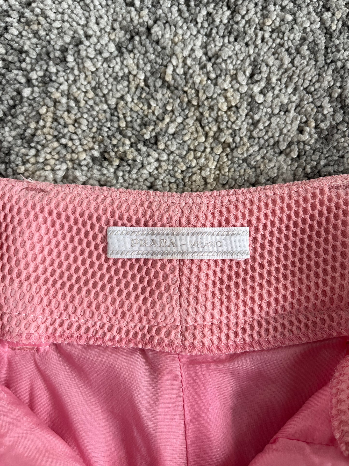Prada 2010 nylon mesh mini short