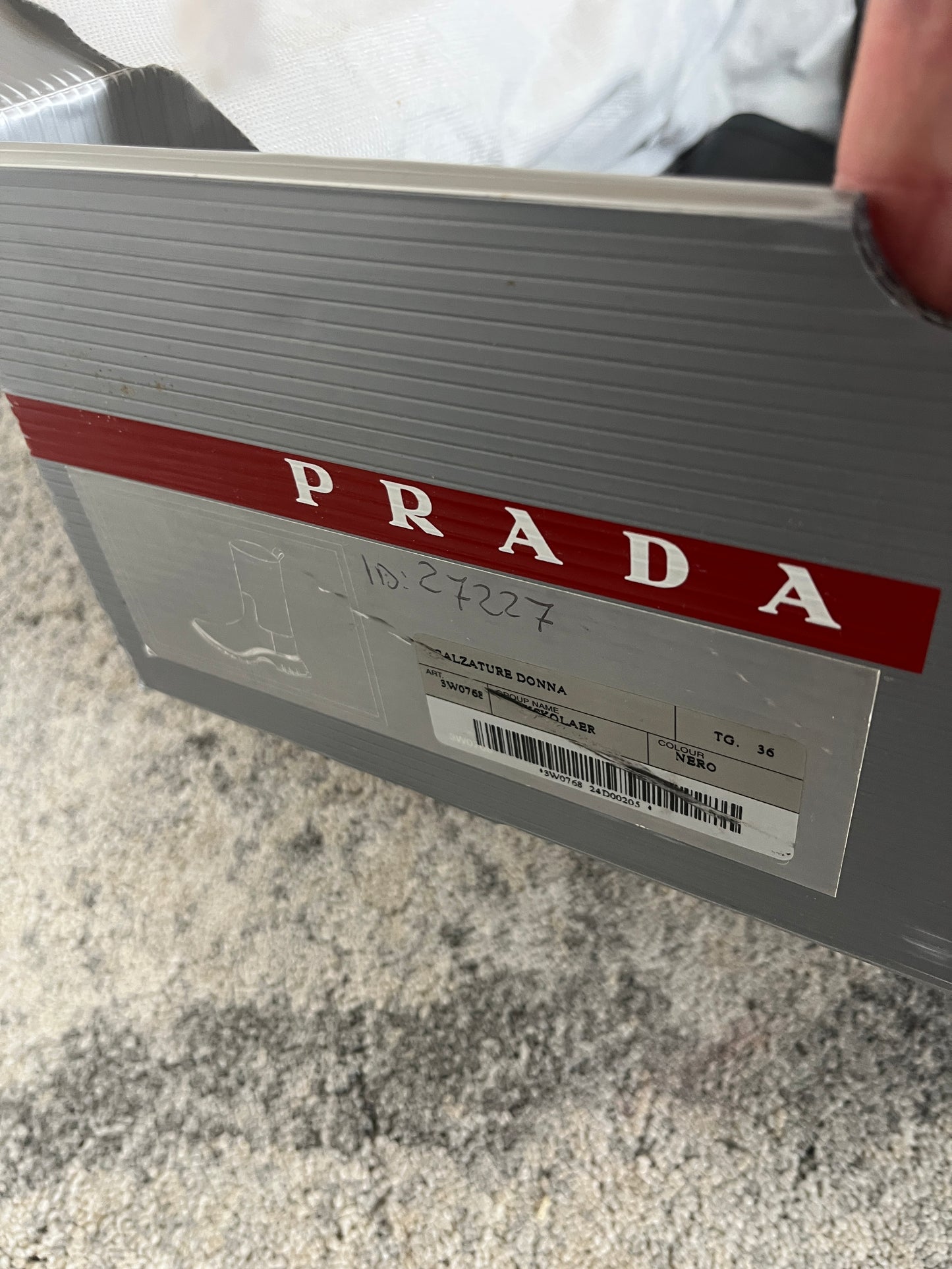 Prada FW2004 leather combat boots