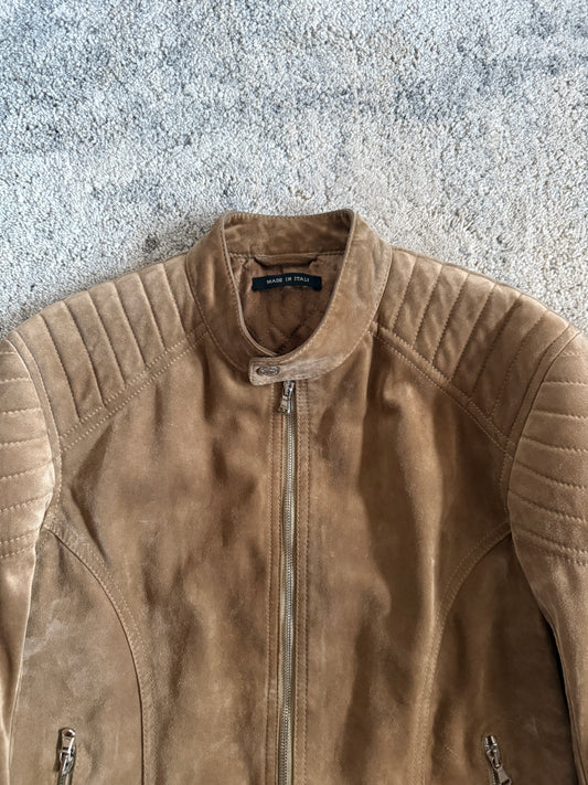 Gucci 2000’s motorcycle suede jacket