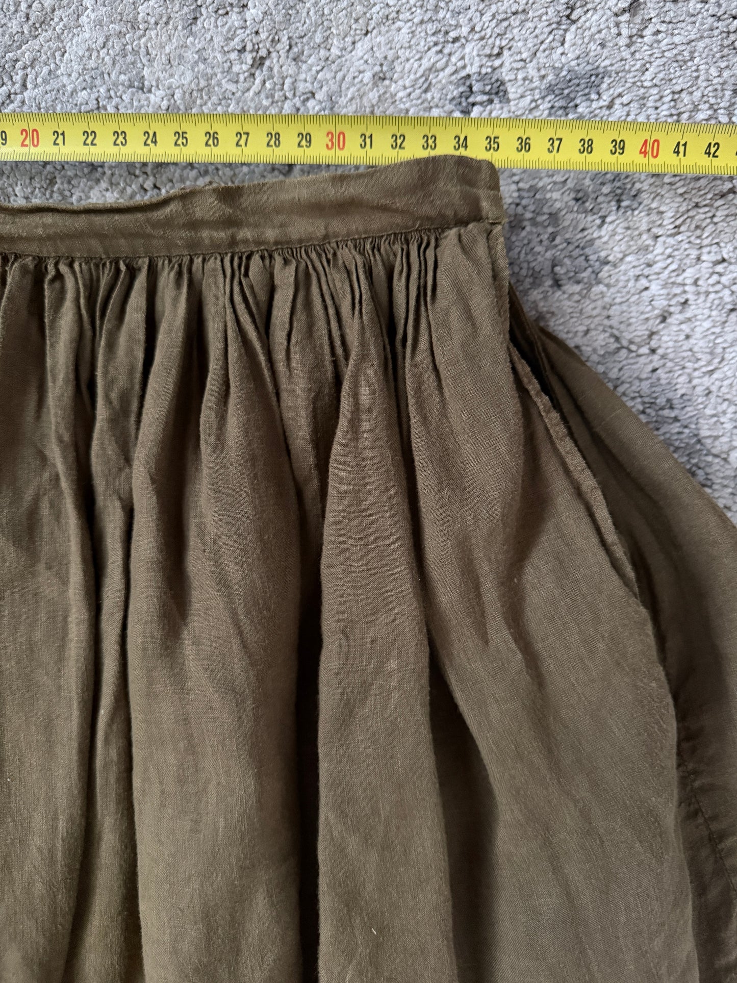 Prada SS1994 linen skirt