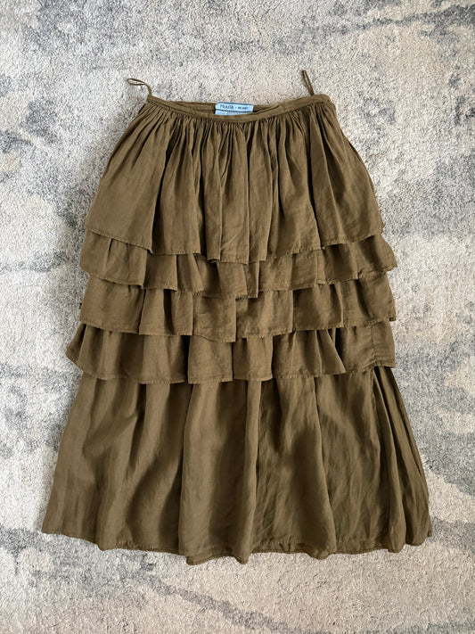 Prada SS1994 linen skirt