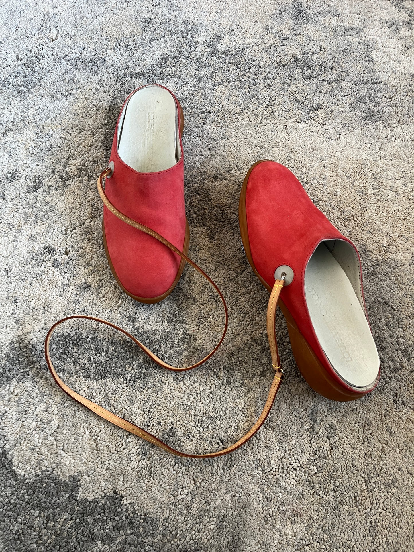 Louis Vuitton cup 2000 leather mules