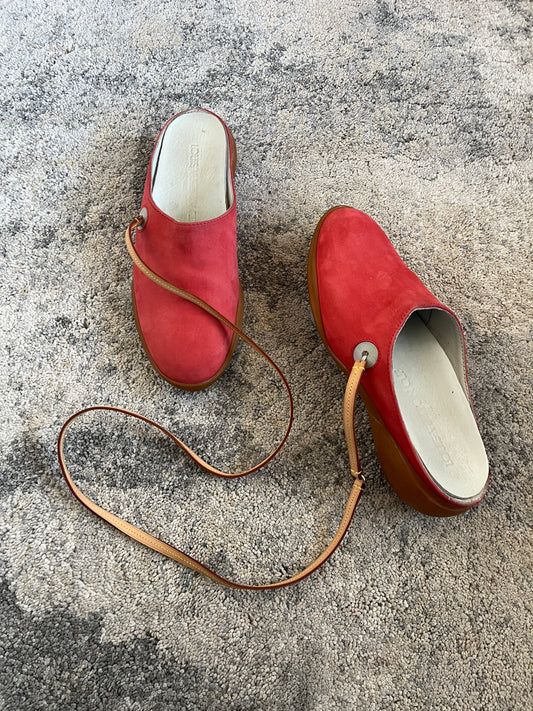 Louis Vuitton cup 2000 leather mules