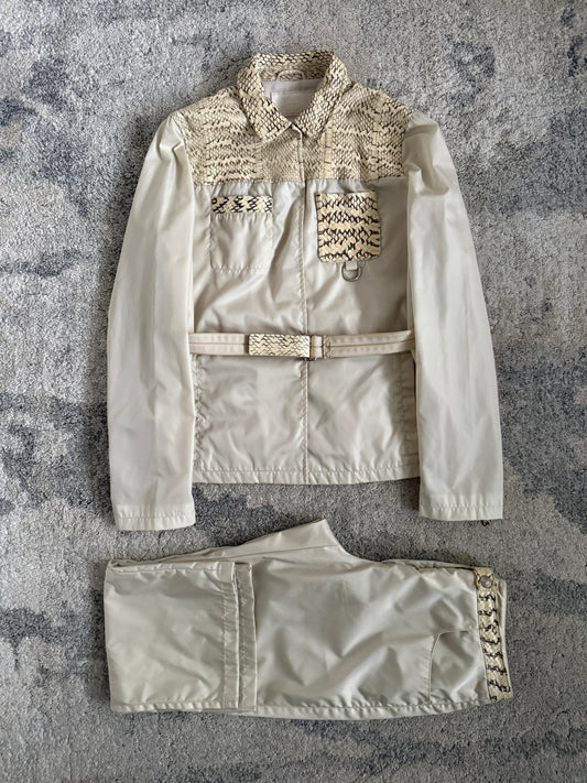 Prada 1990’s python leather & nylon set