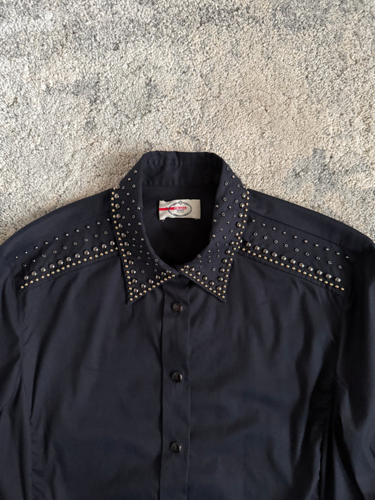 Prada 2010’s studded cotton shirt