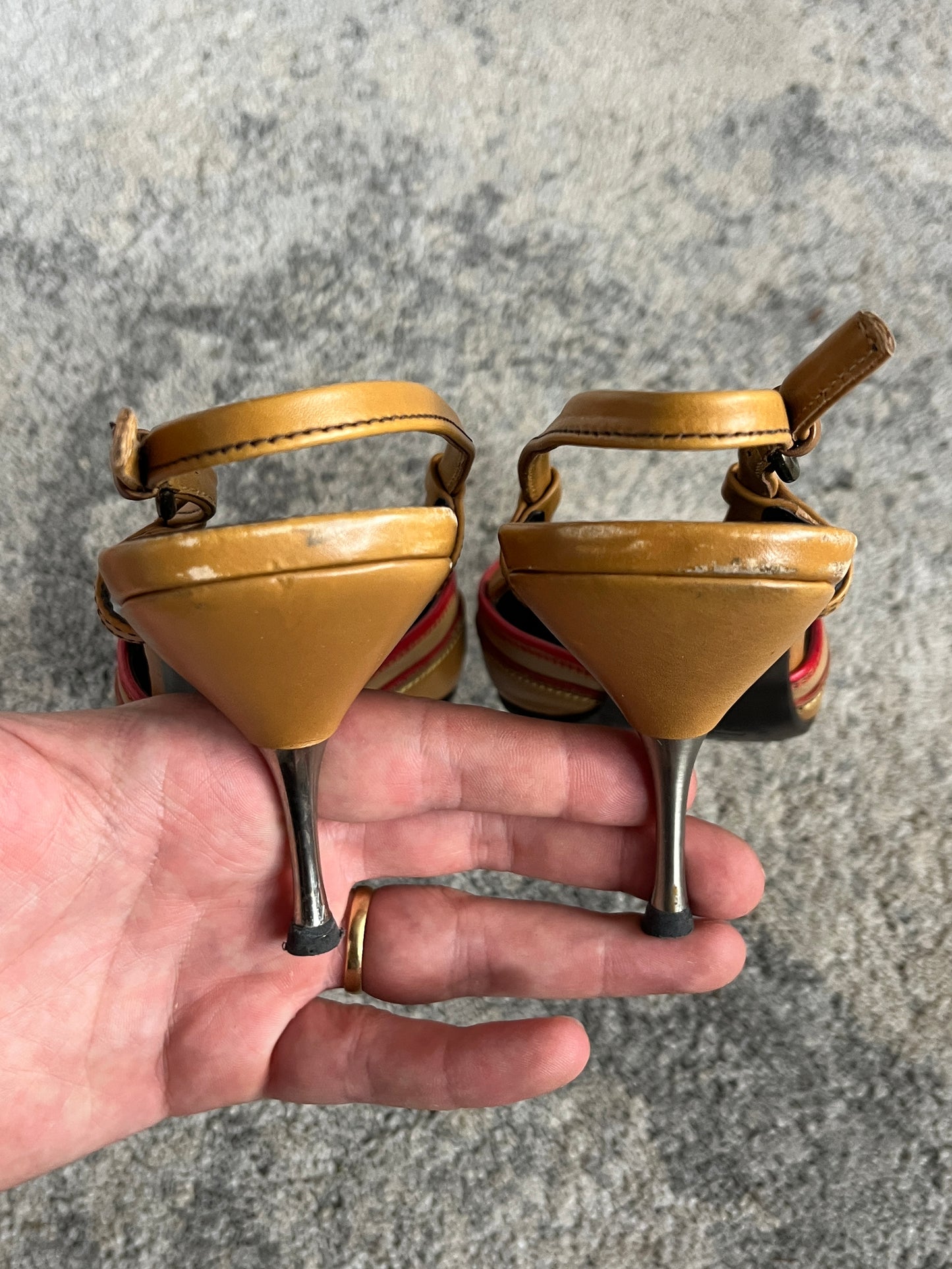 Miu Miu 2000’s cowboy slingback heels