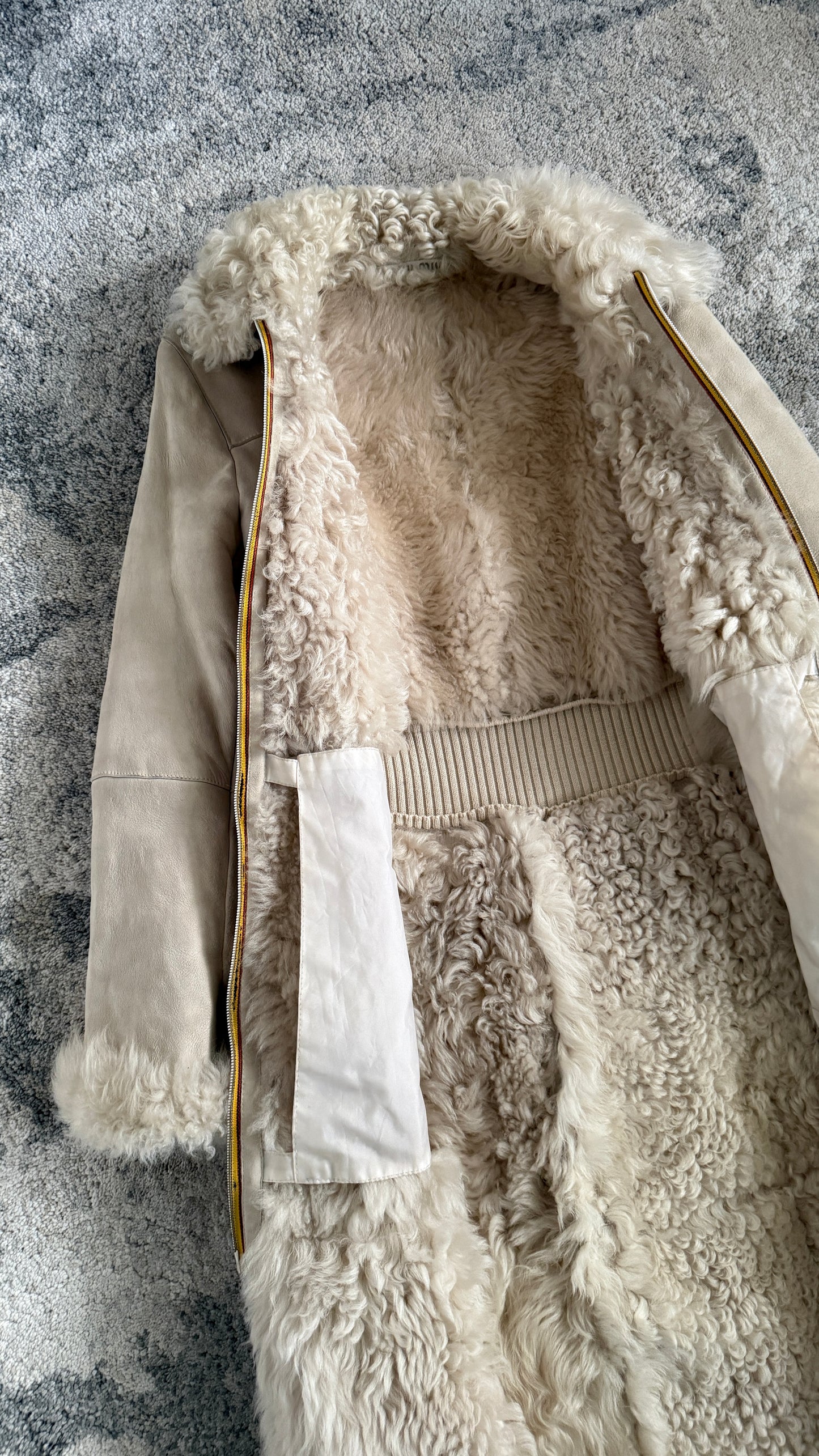 Miu Miu 2000 fur long coat