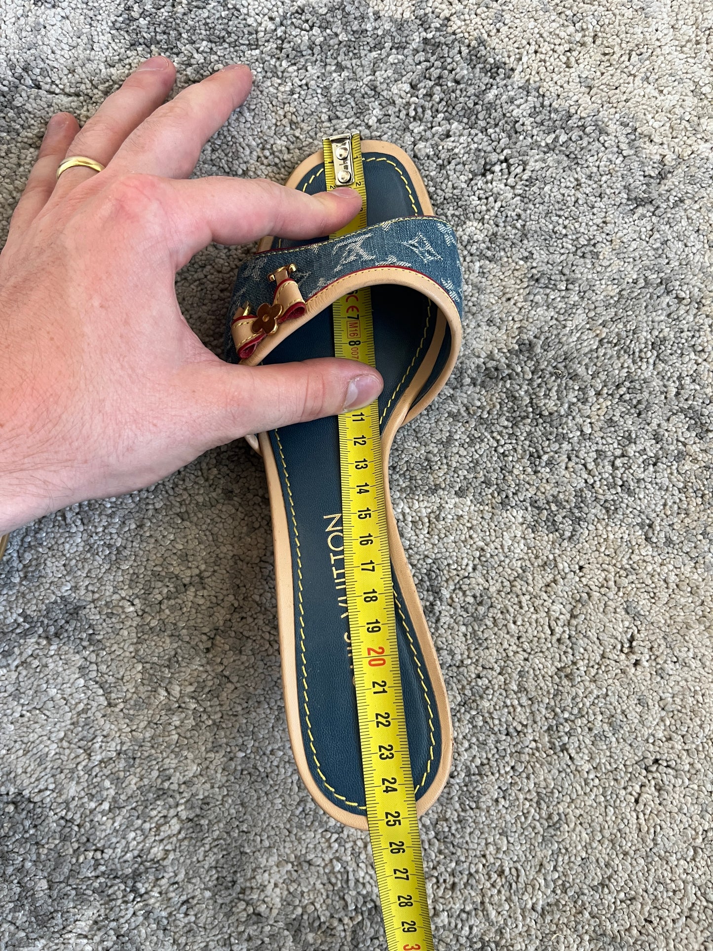 Louis Vuitton 2000’s denim mules