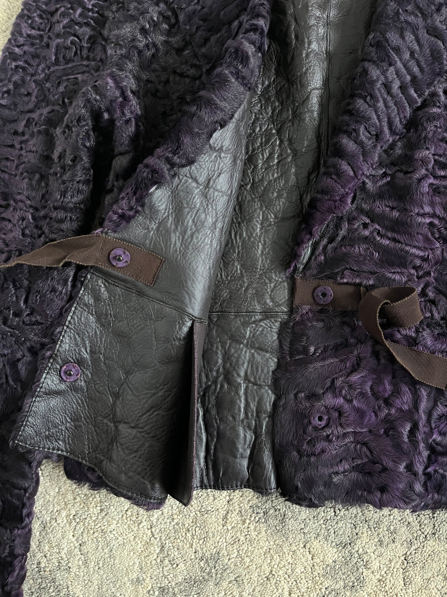 Prada FW2000 astrakan fur jacket