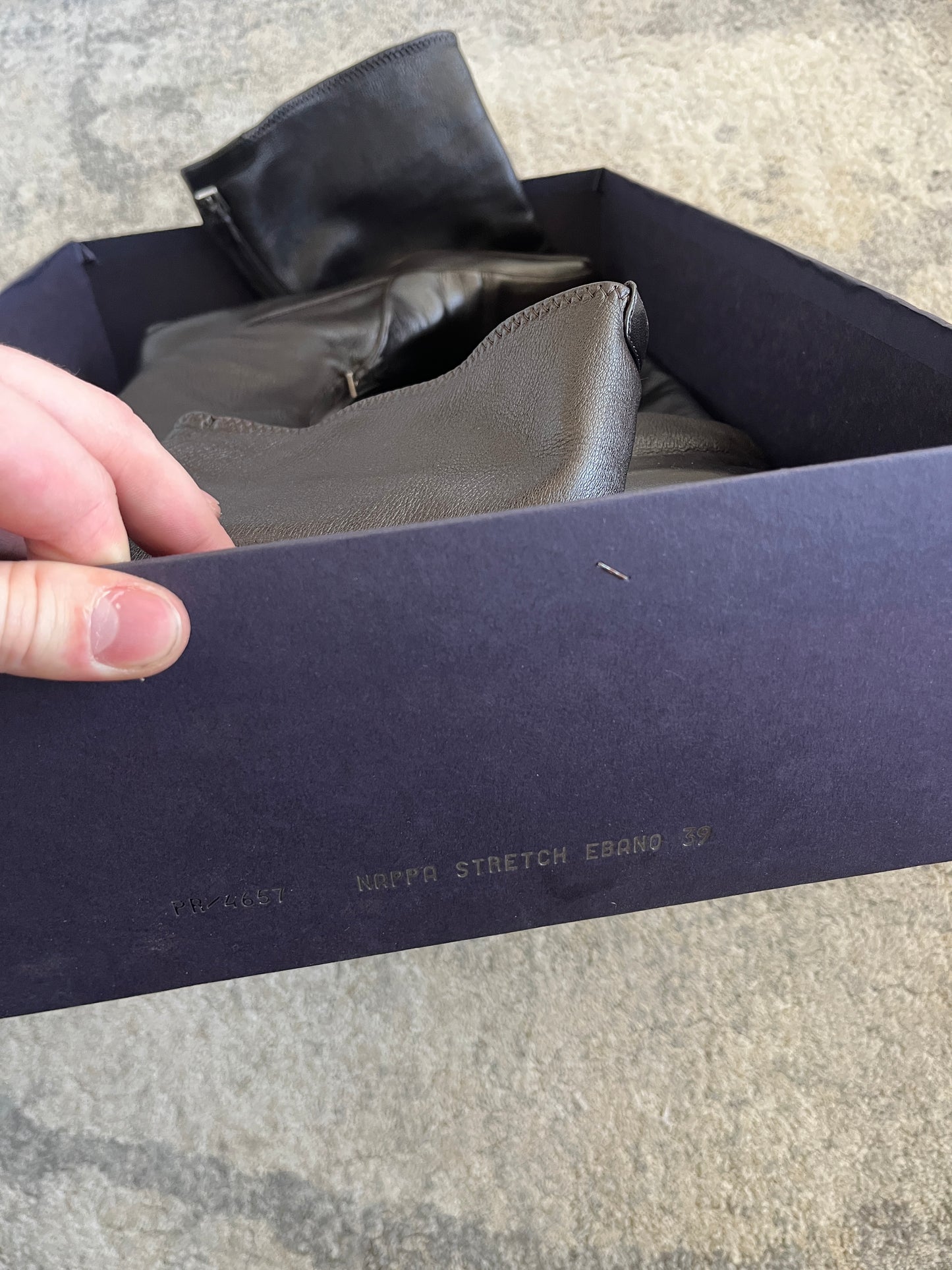 Prada 2000´s stretch leather high knee boots Size