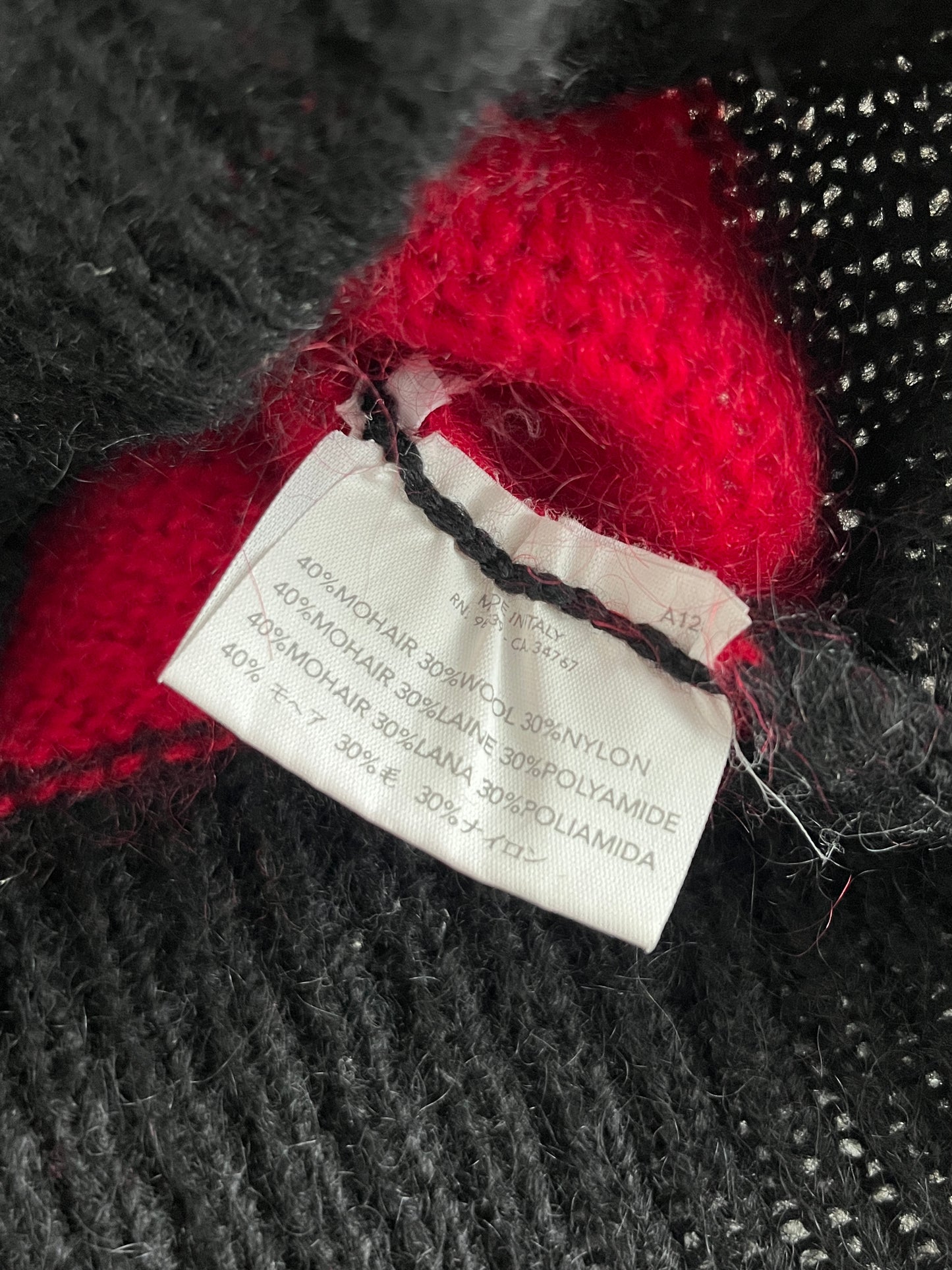 Miu Miu 2000 mohair & wool neck warmer
