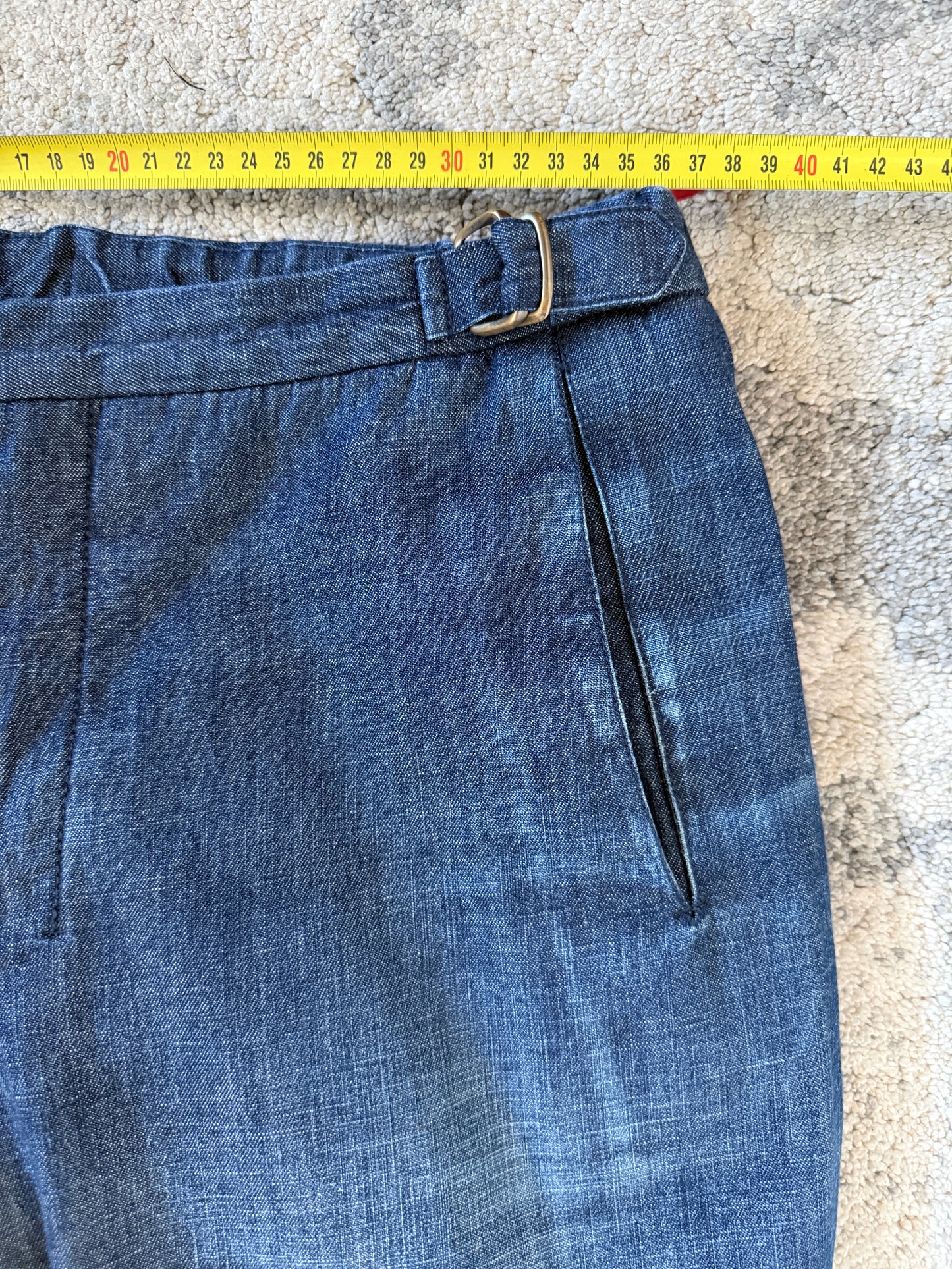 Prada 2000’s denim & fleece double knee jeans
