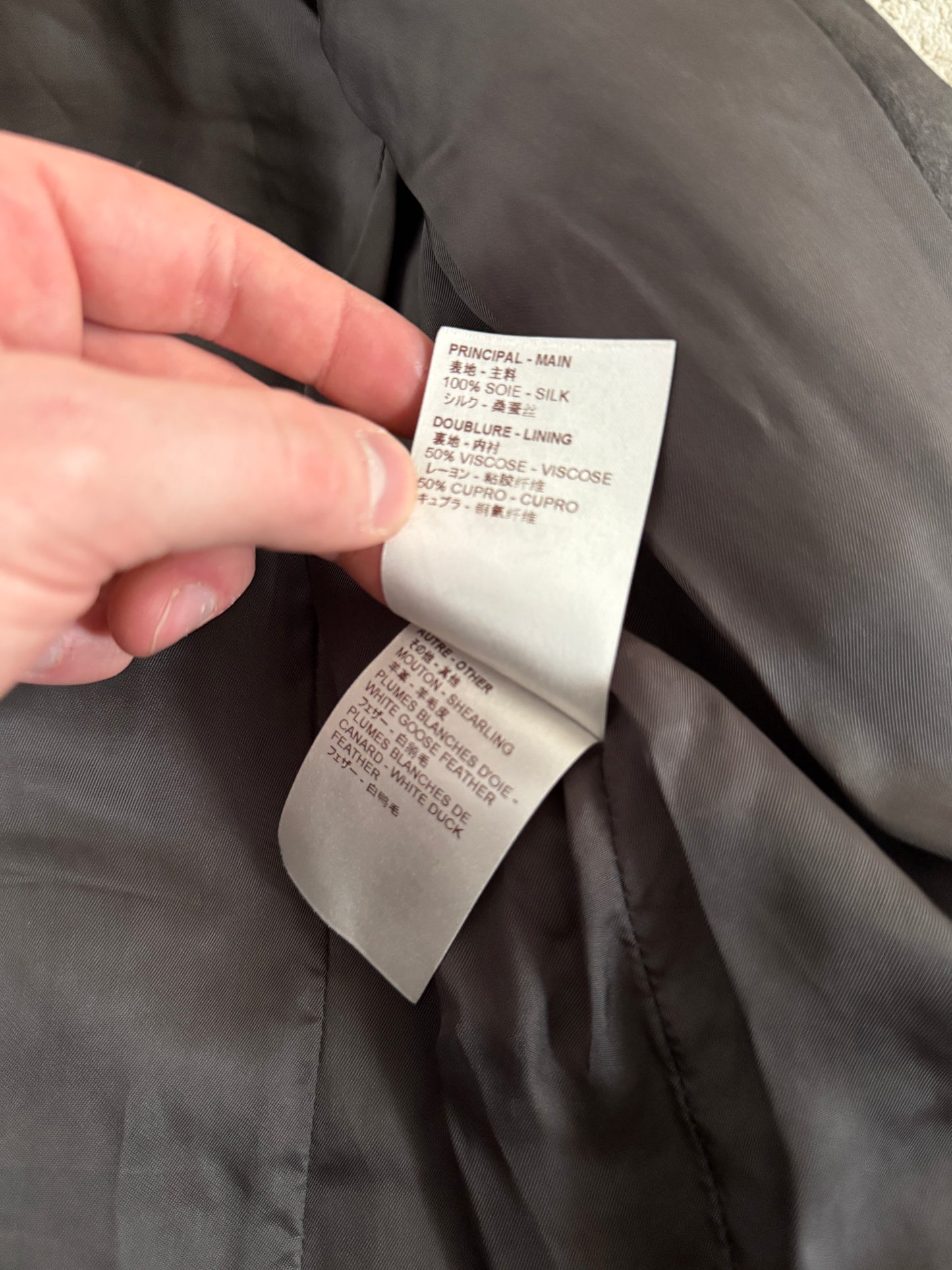 Louis Vuitton 2000’s silk puffer jacket