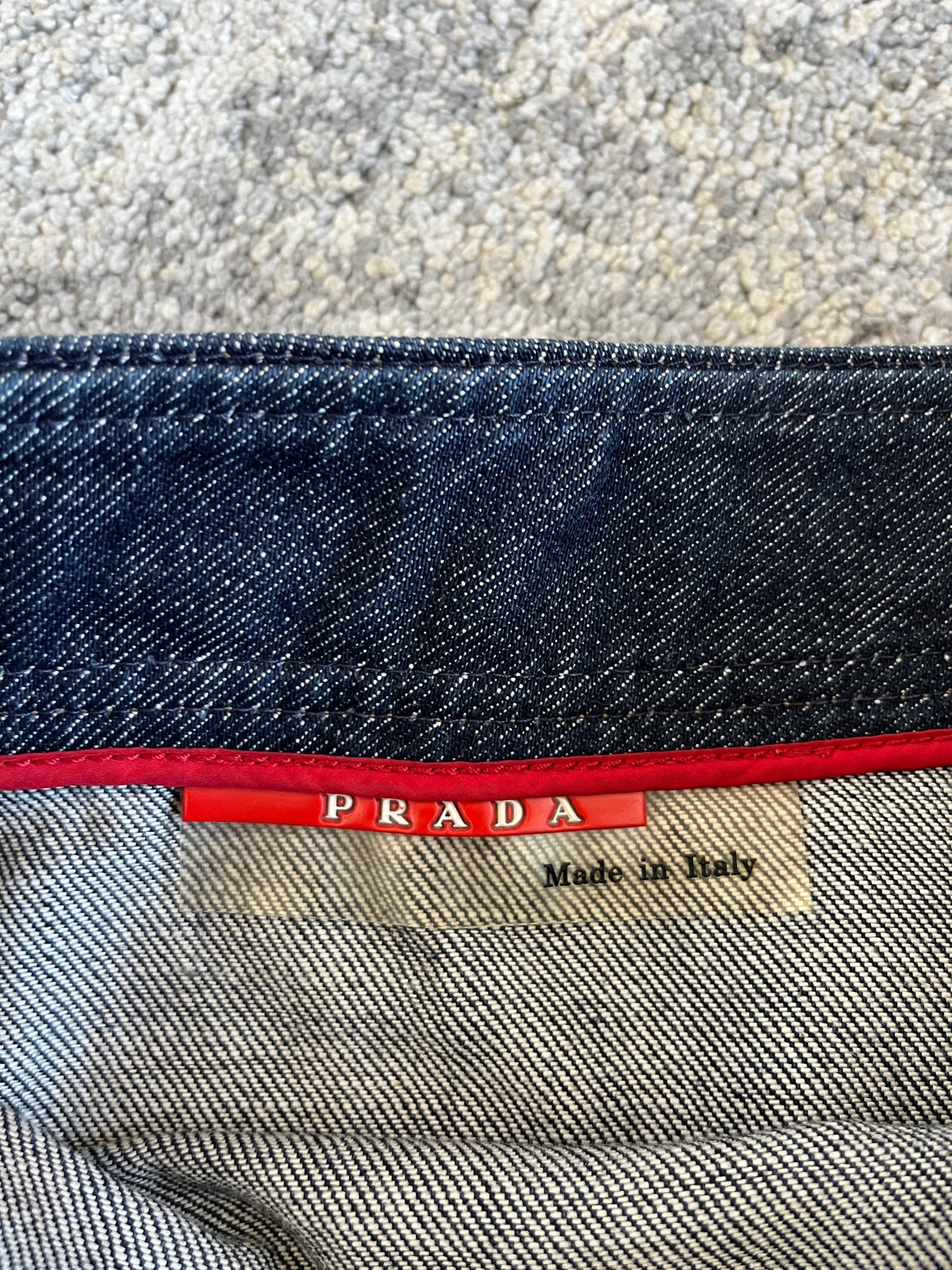 Prada 2000’s denim mini skirt