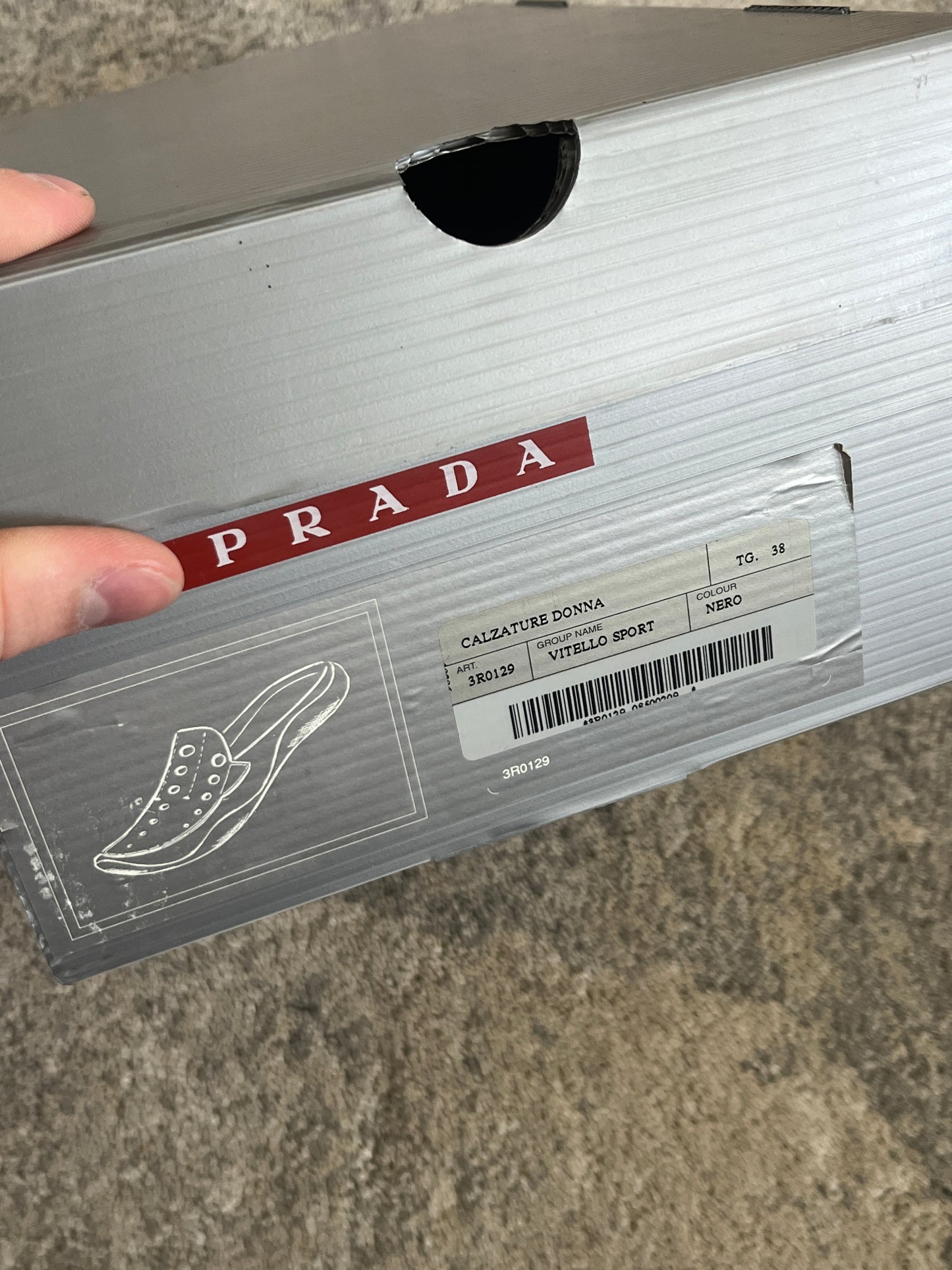 Prada 1999 perfored leather mules
