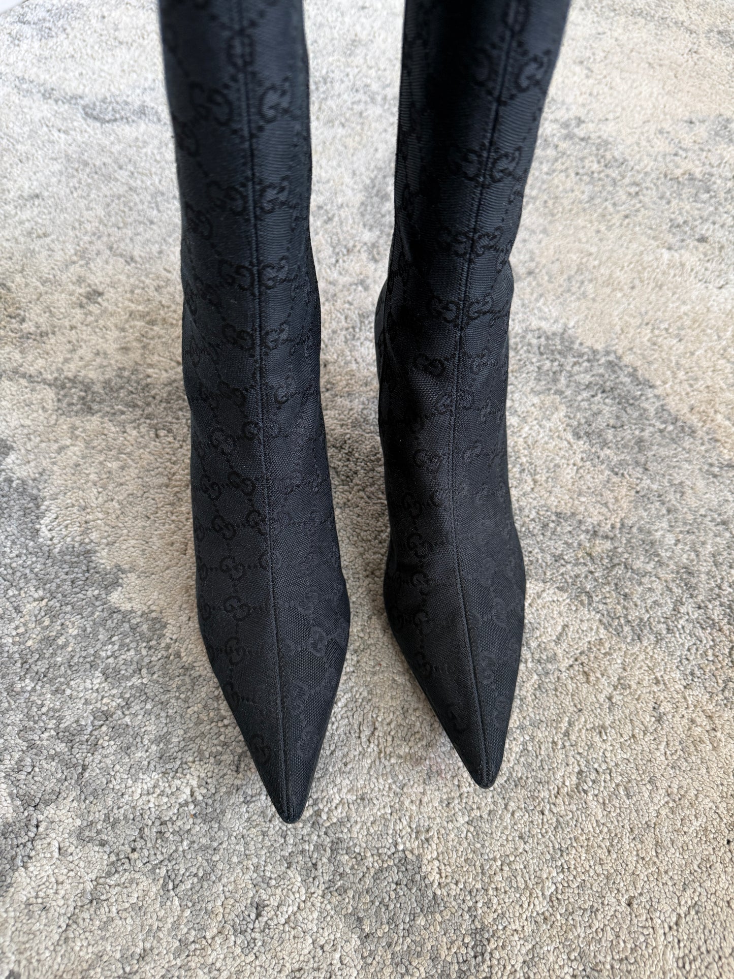 Gucci 2000’s monogram heels boots