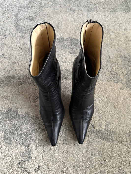 Gucci 2000’s leather heels boots