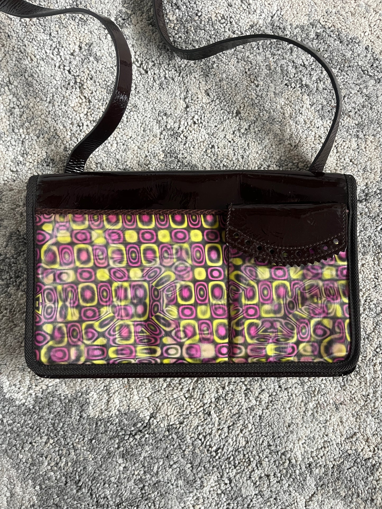 Miu Miu FW1999 psychedelic leather bag