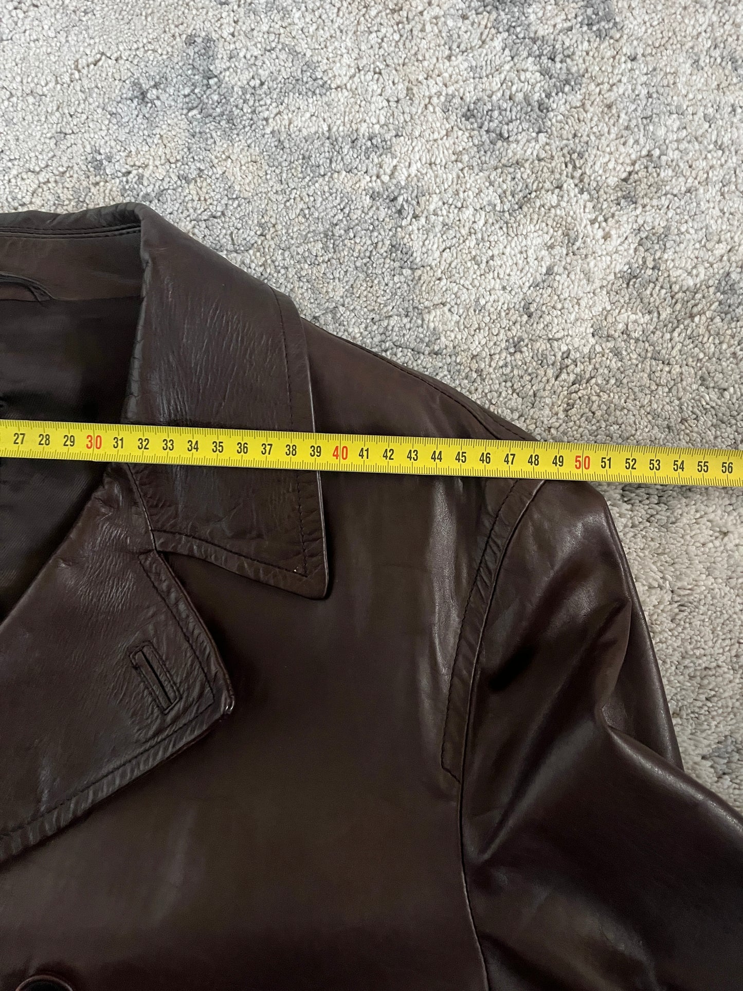 Prada FW1998 double breasted leather jacket