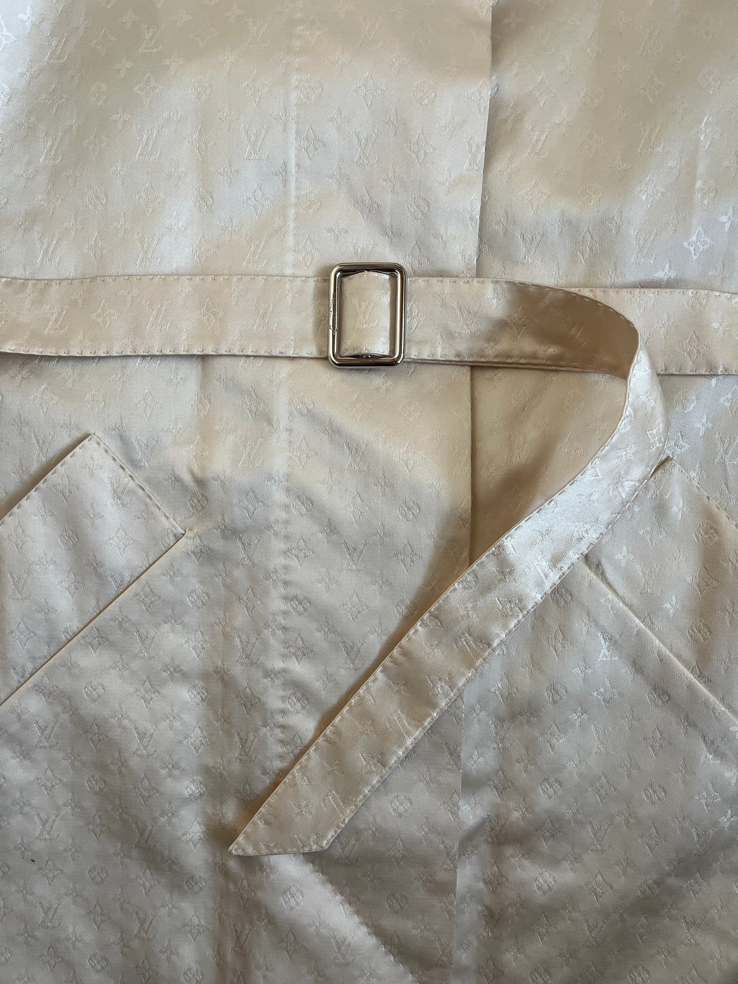 Louis Vuitton 2000’s silk monogram long coat