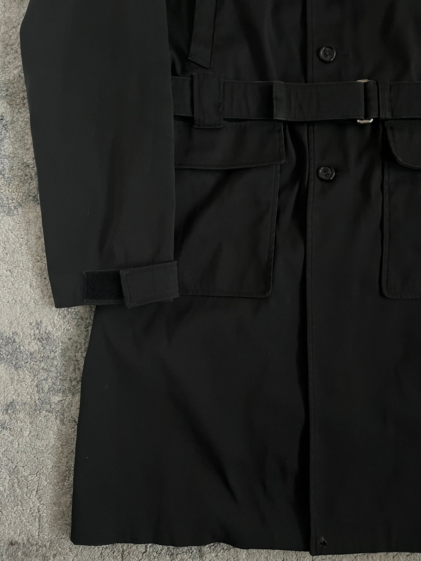 Prada FW1999 heavy nylon long coat