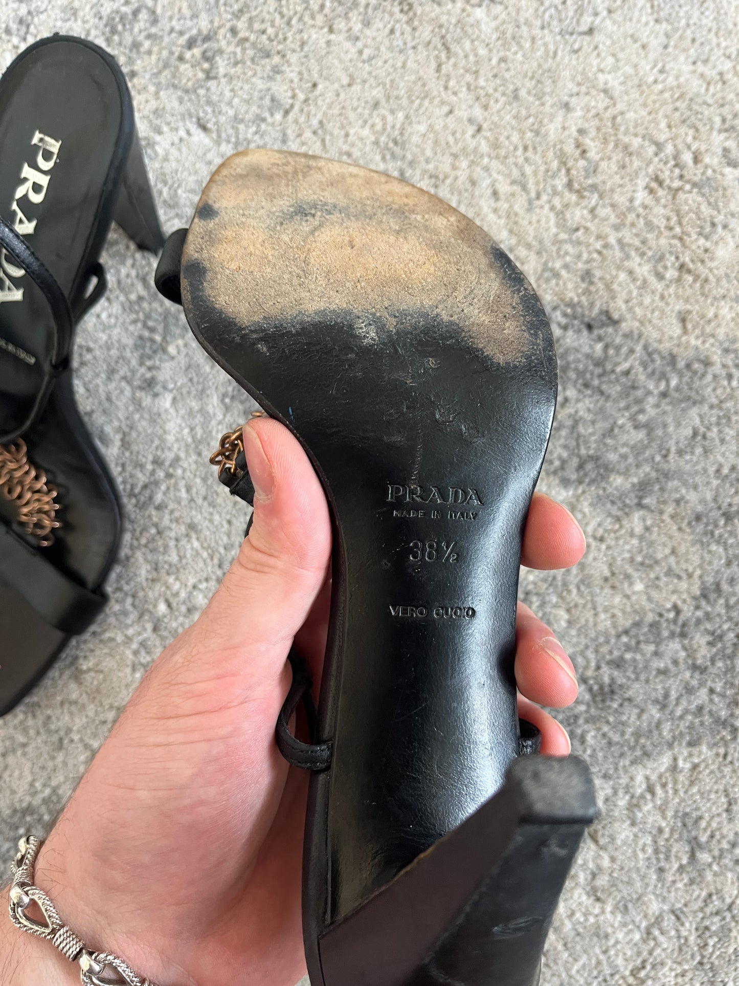 Prada 1990’s leather heels