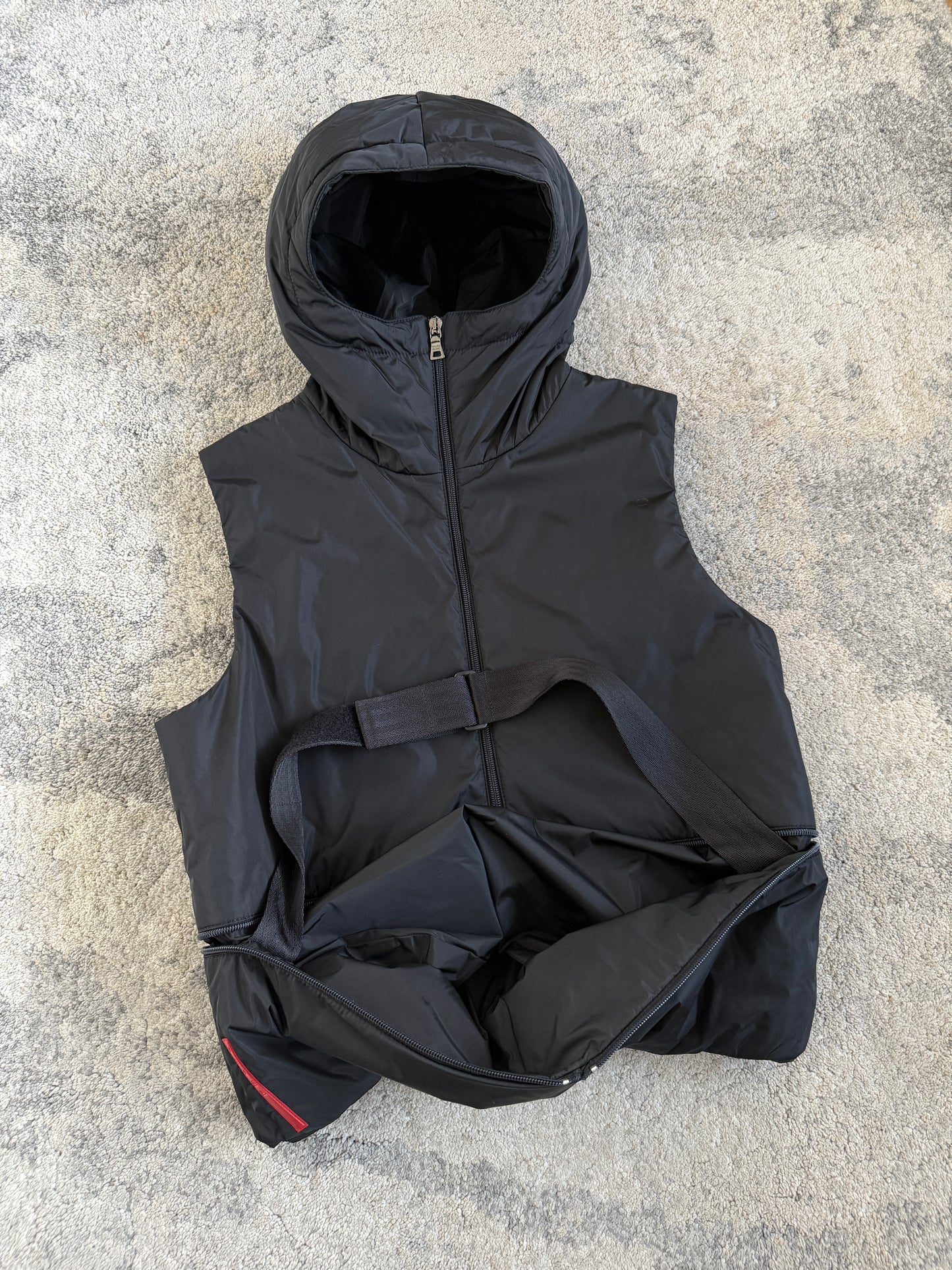 Prada FW1999 nylon padded convertible vest