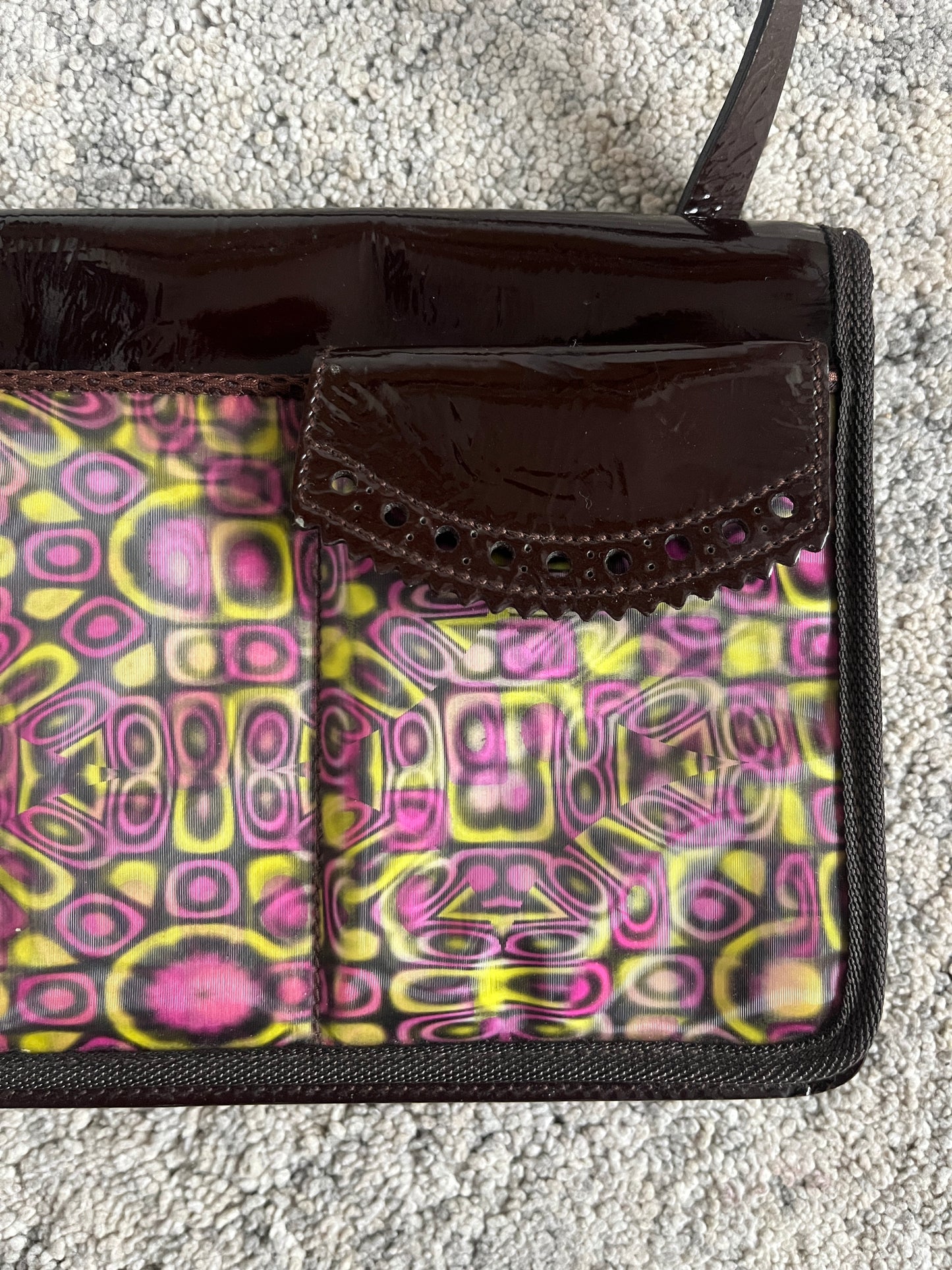 Miu Miu FW1999 psychedelic leather bag