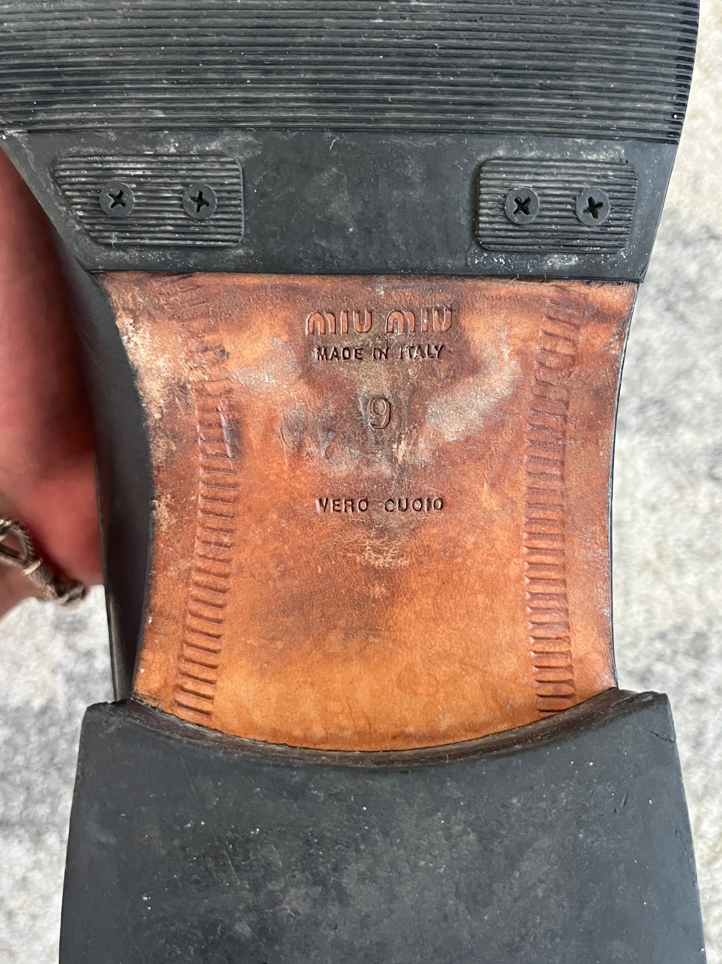 Miu Miu SS2001 leather derby