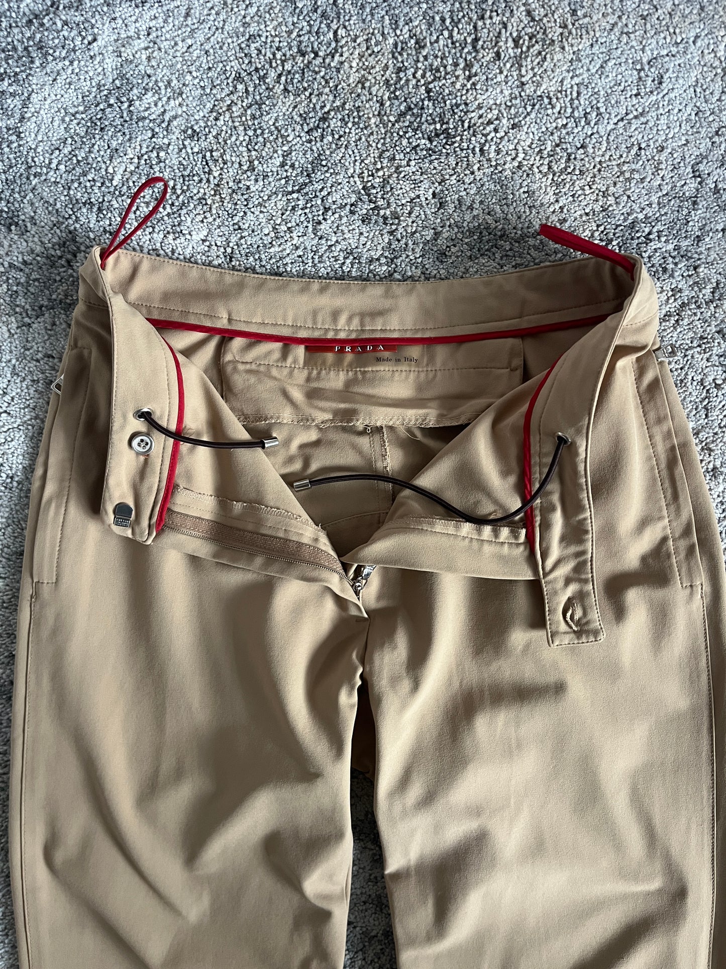 Prada SS1999 nylon velcro pants