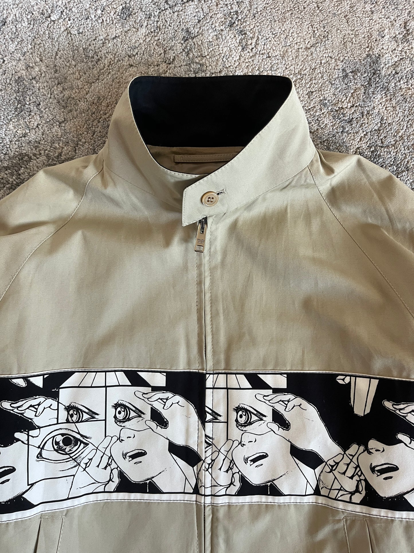 Prada SS2018 comics cotton jacket