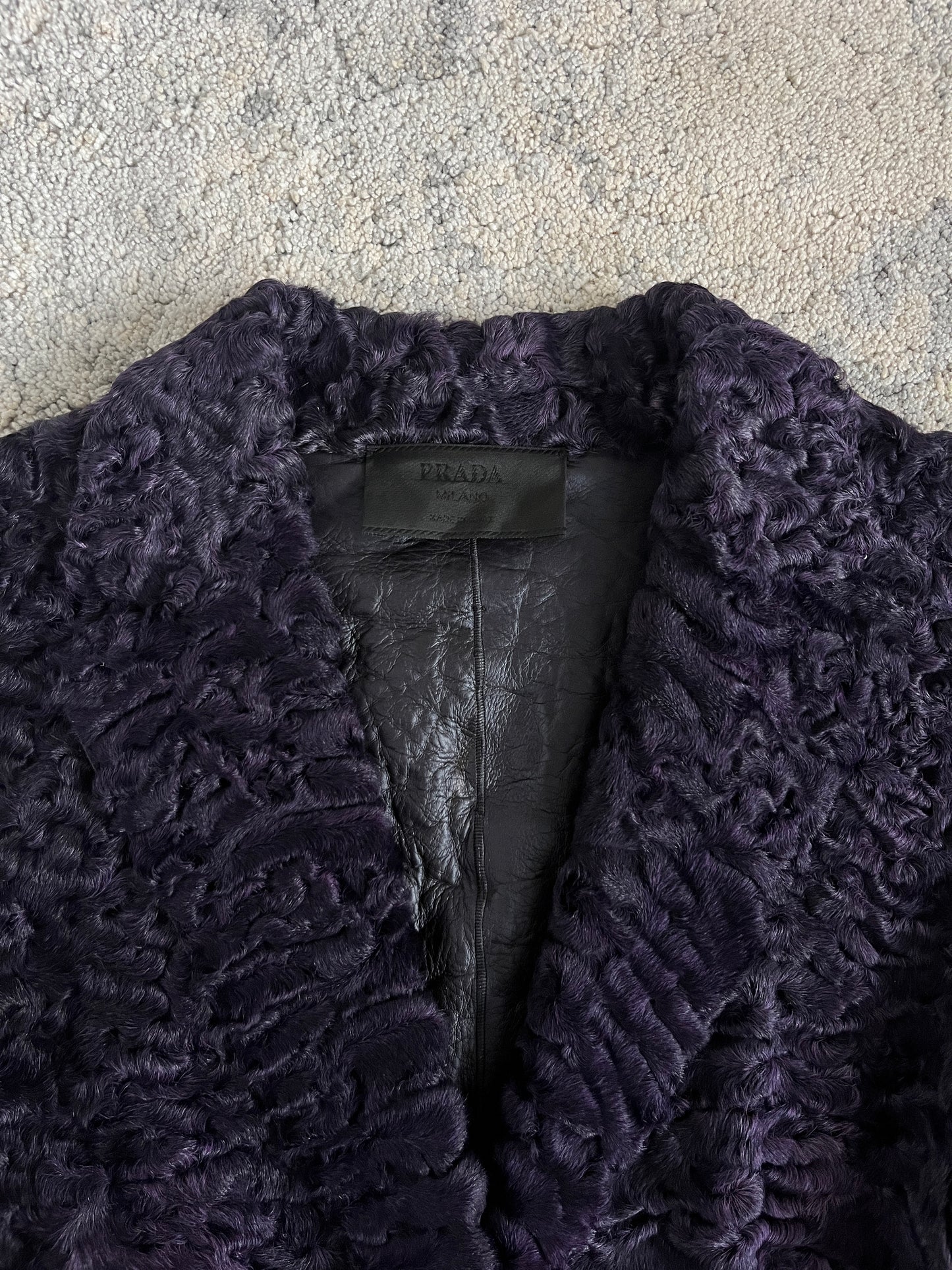 Prada FW2000 astrakan fur jacket