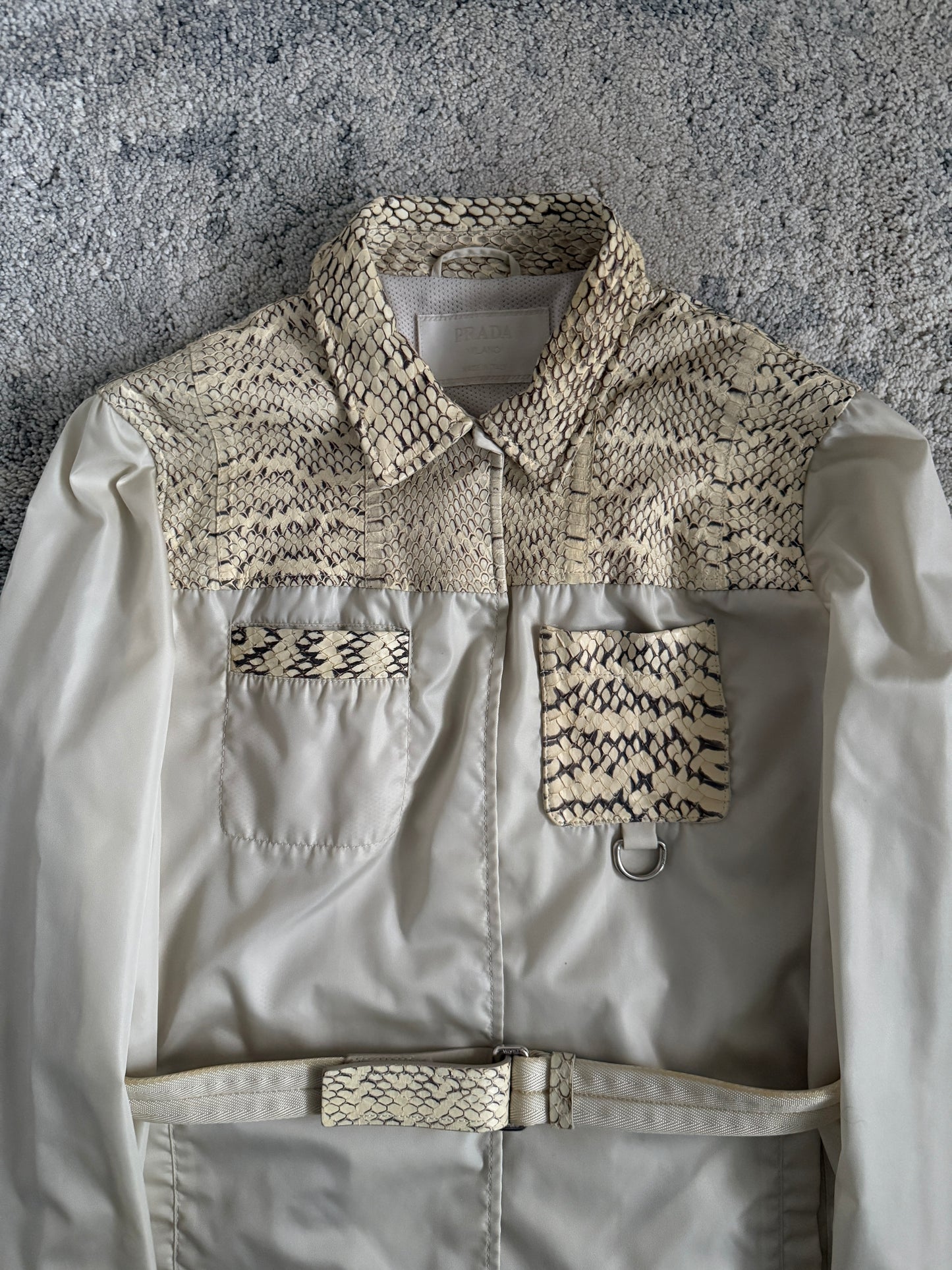 Prada 1990’s python leather & nylon set