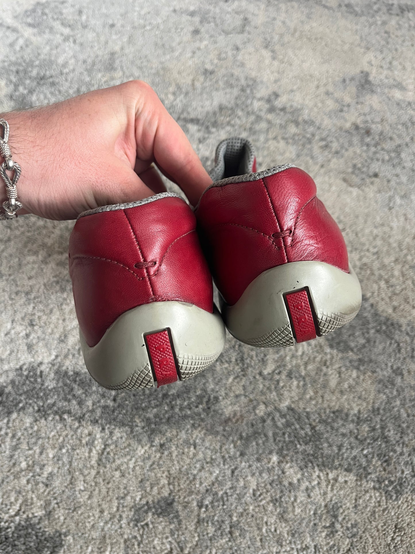 Prada SS1999 leather elastic trainers
