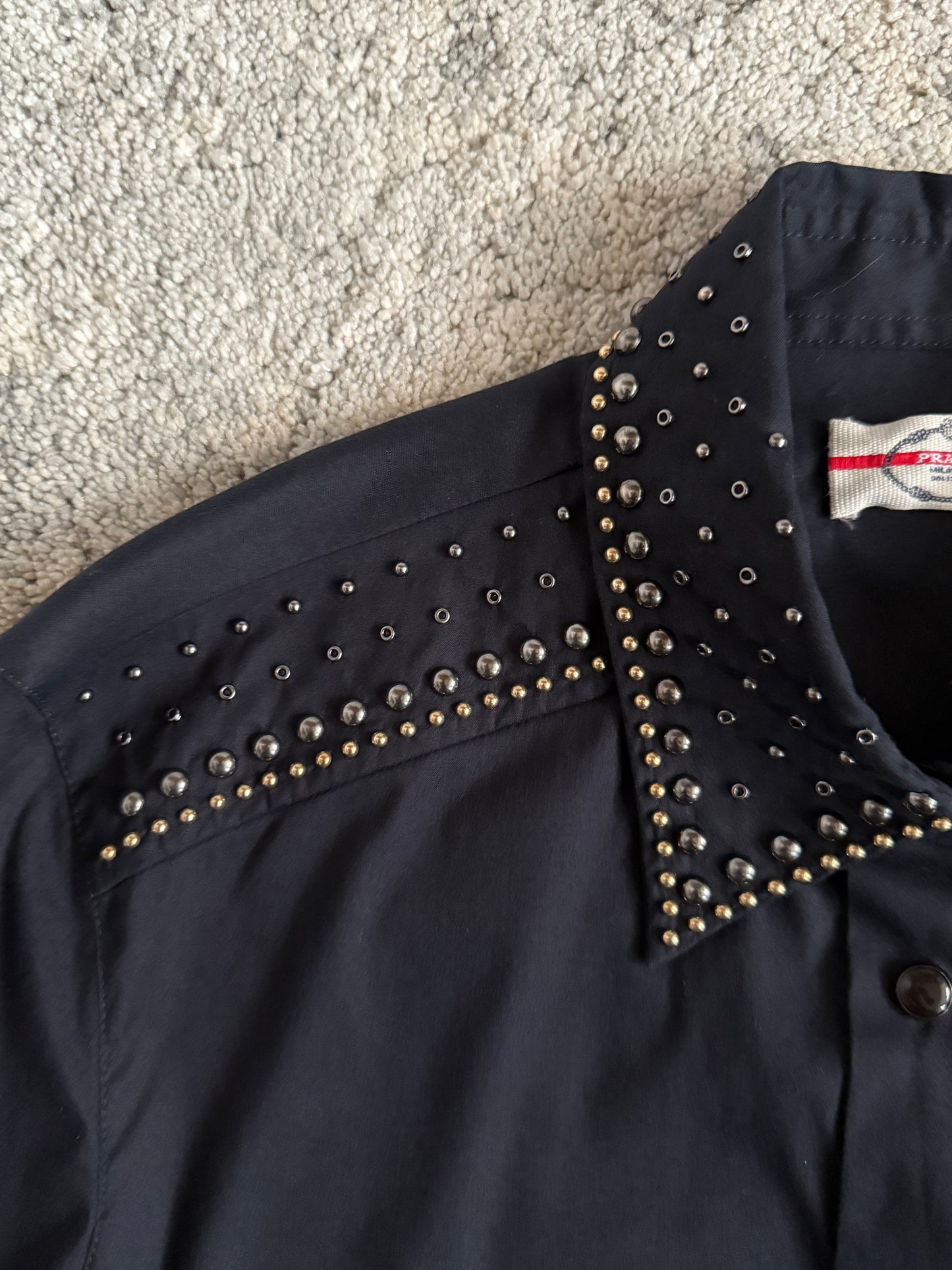 Prada 2010’s studded cotton shirt