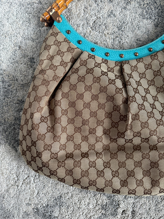 Gucci 2000’s monogram with bamboo handle