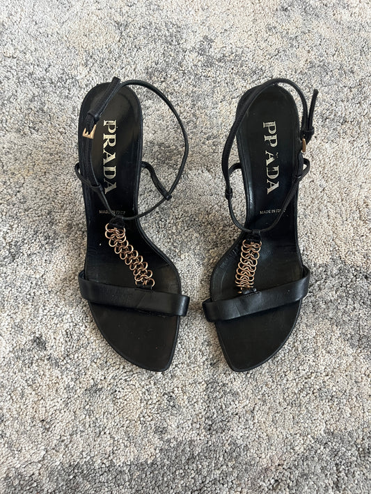 Prada 1990’s leather heels