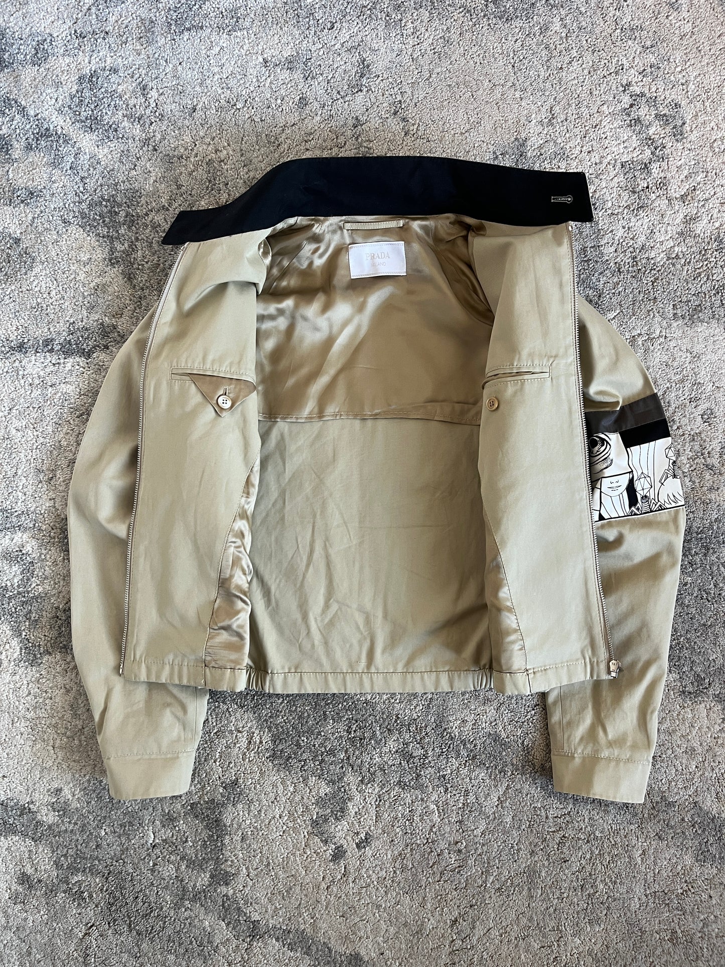 Prada SS2018 comics cotton jacket