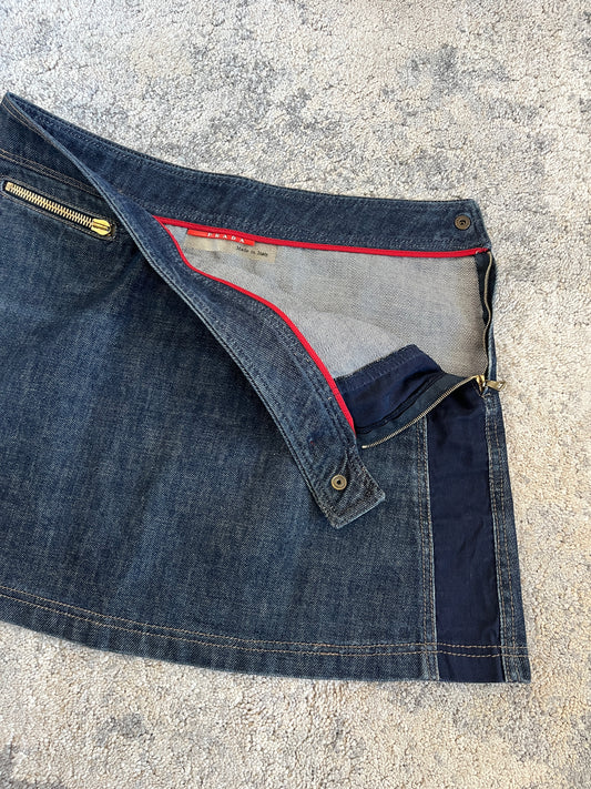 Prada 2000’s denim mini skirt