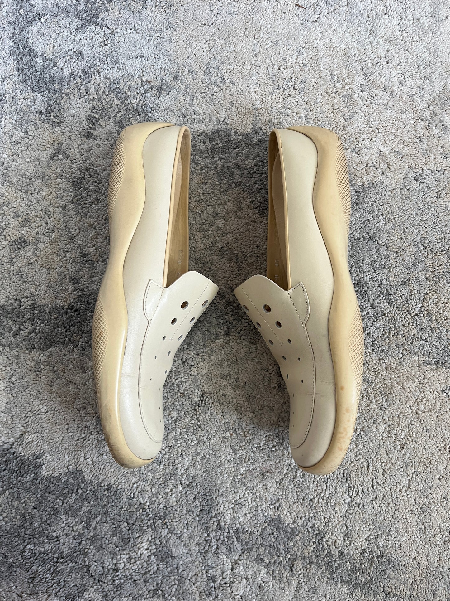Prada 1999 perfored leather mules