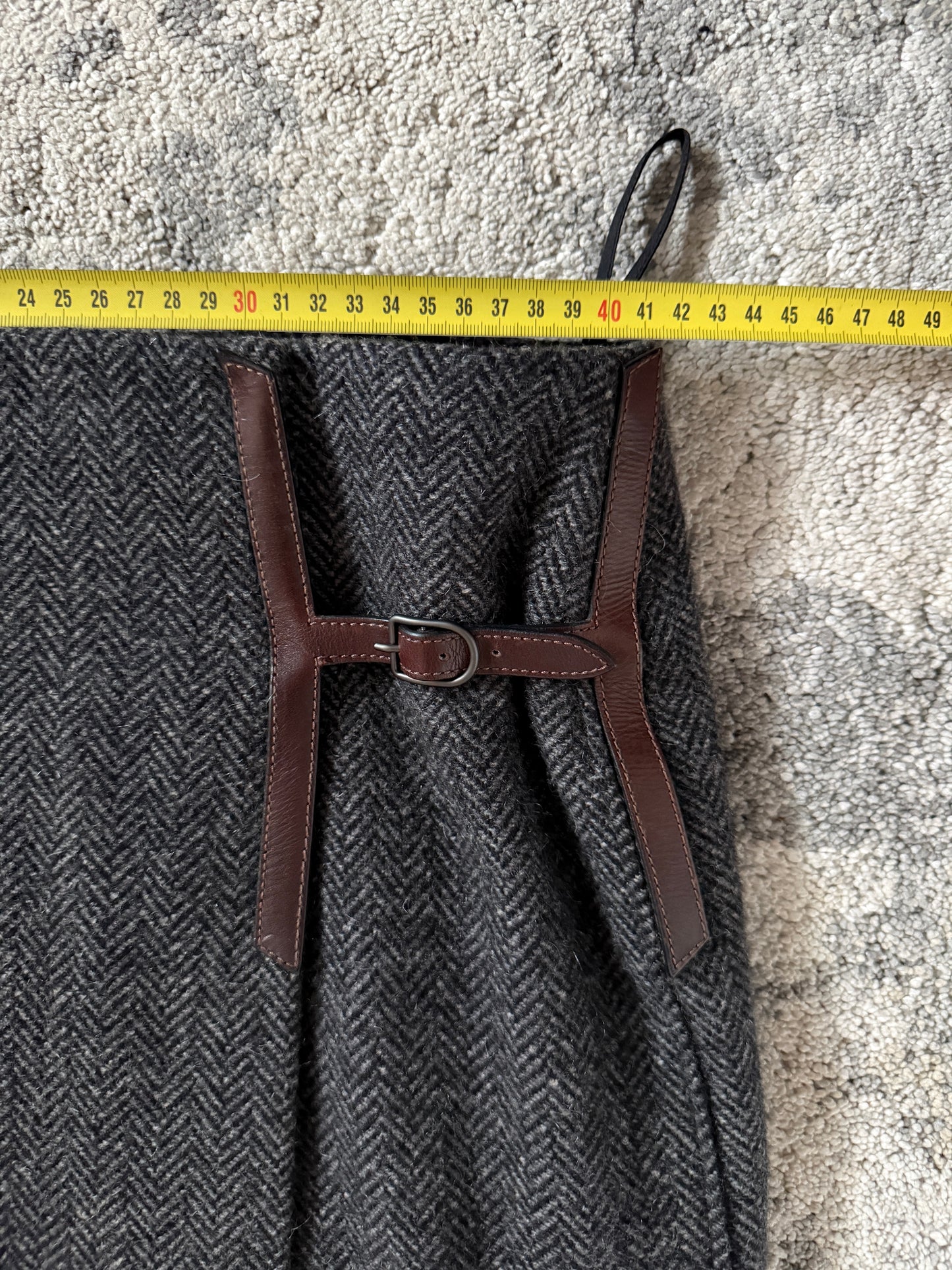 Hermès FW2007 cashmere "H" skirt by JPG