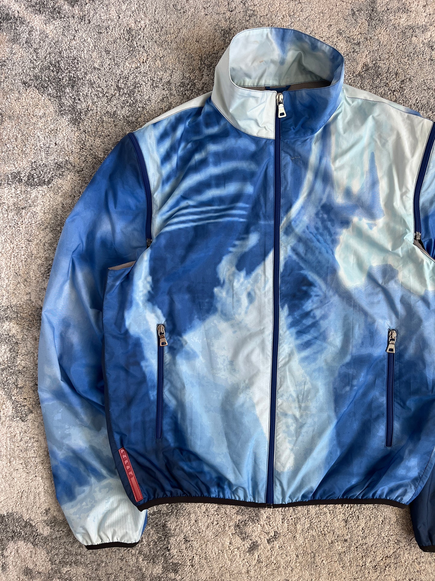 Prada SS2000 nylon print convertible jacket
