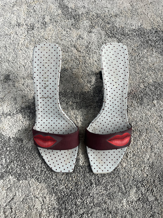 Prada SS2000 lipstick mules