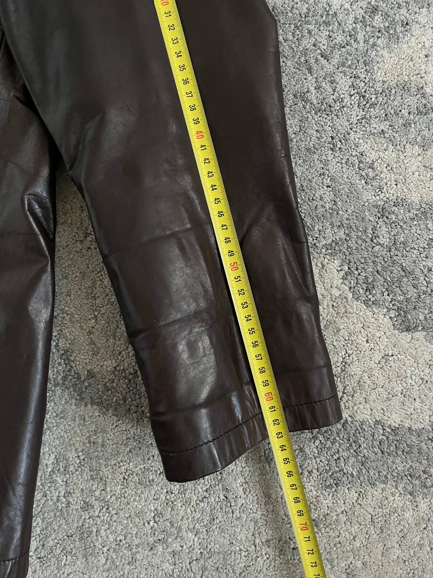 Prada FW1998 double breasted leather jacket