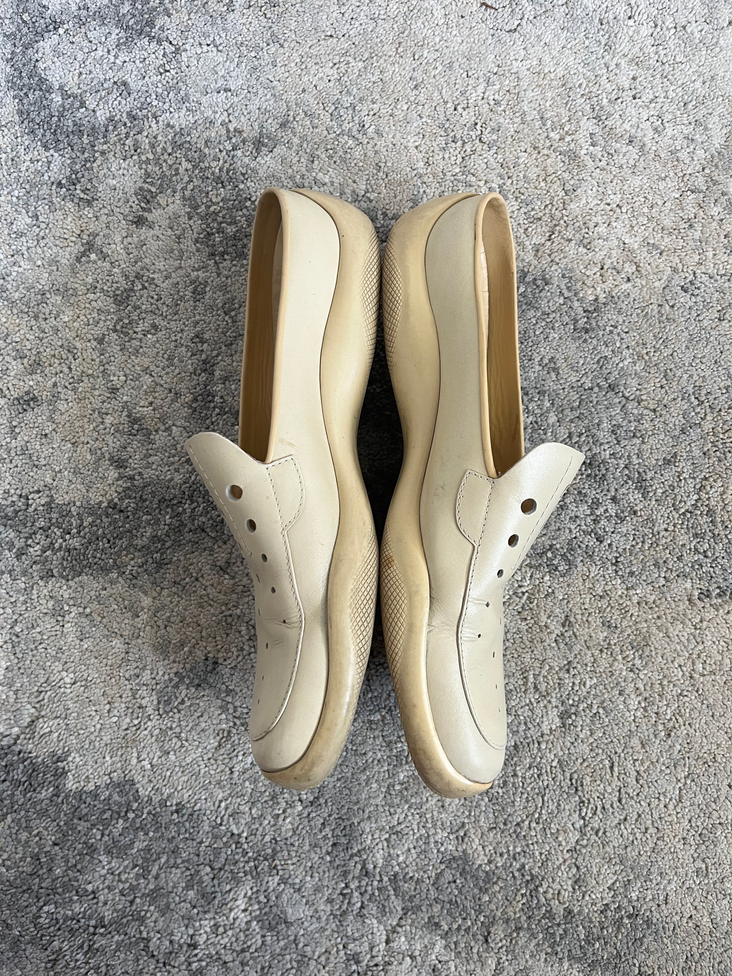 Prada 1999 perfored leather mules
