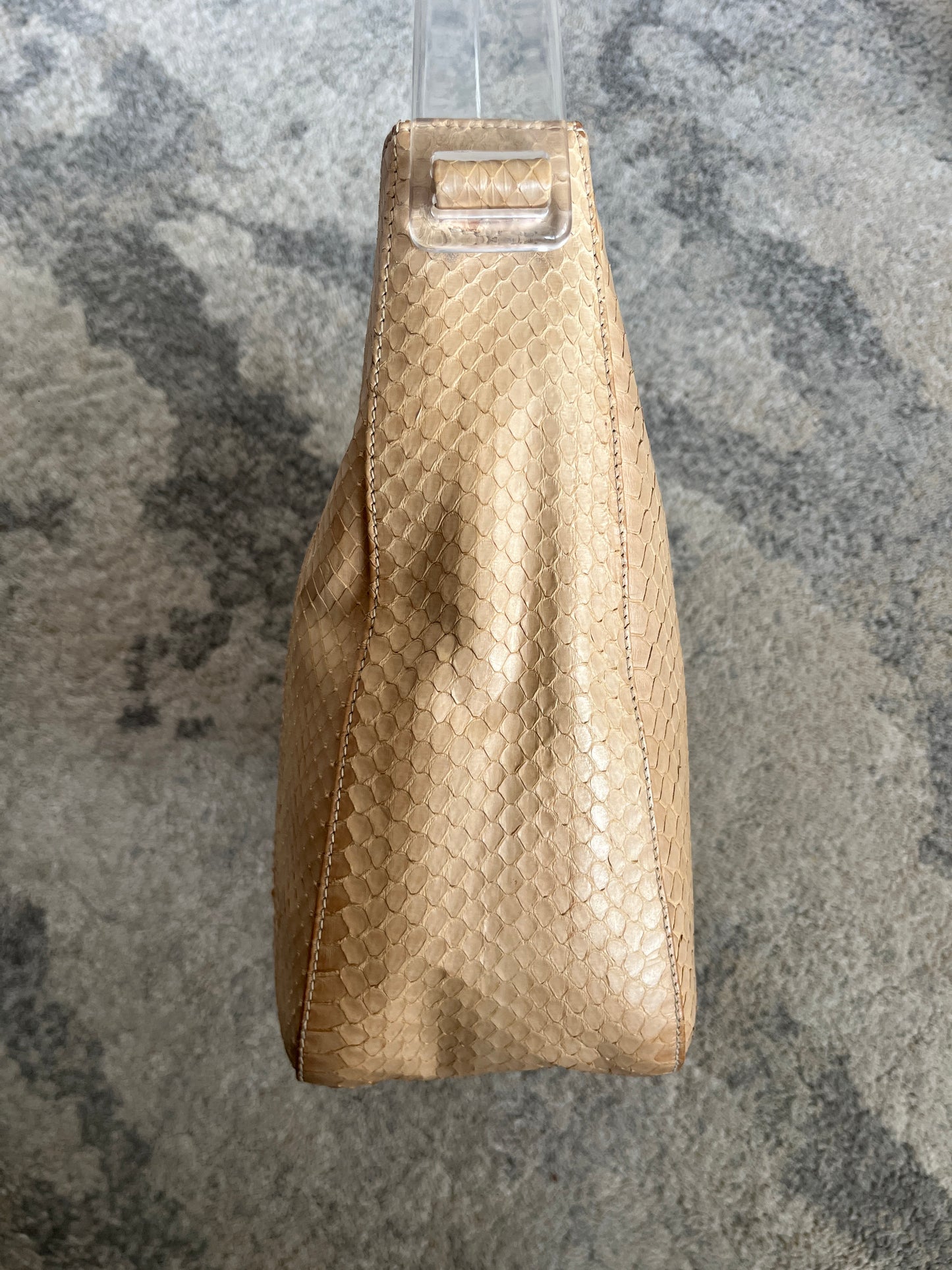 Prada SS1998 python leather plastic handle bag