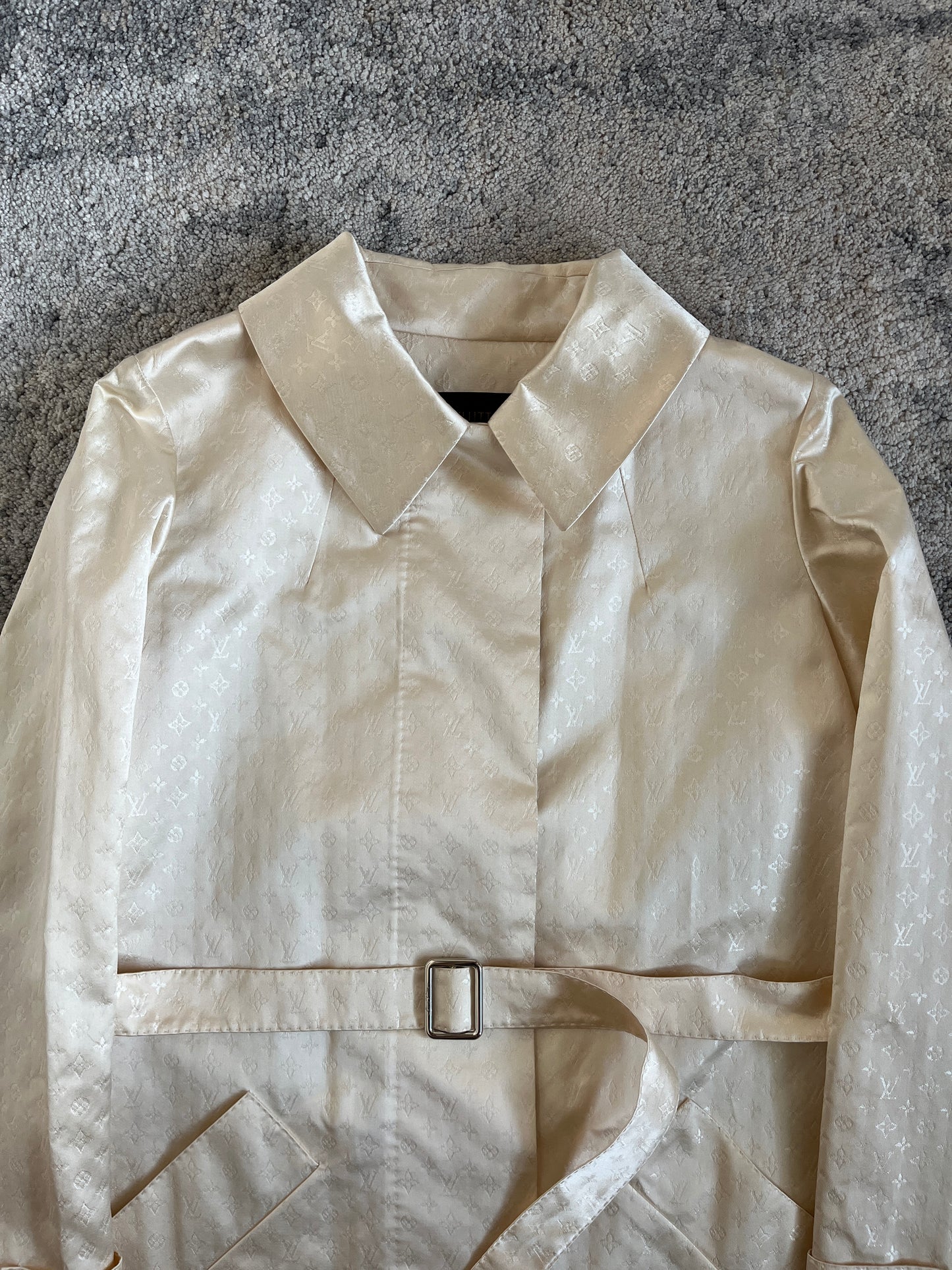 Louis Vuitton 2000’s silk monogram long coat